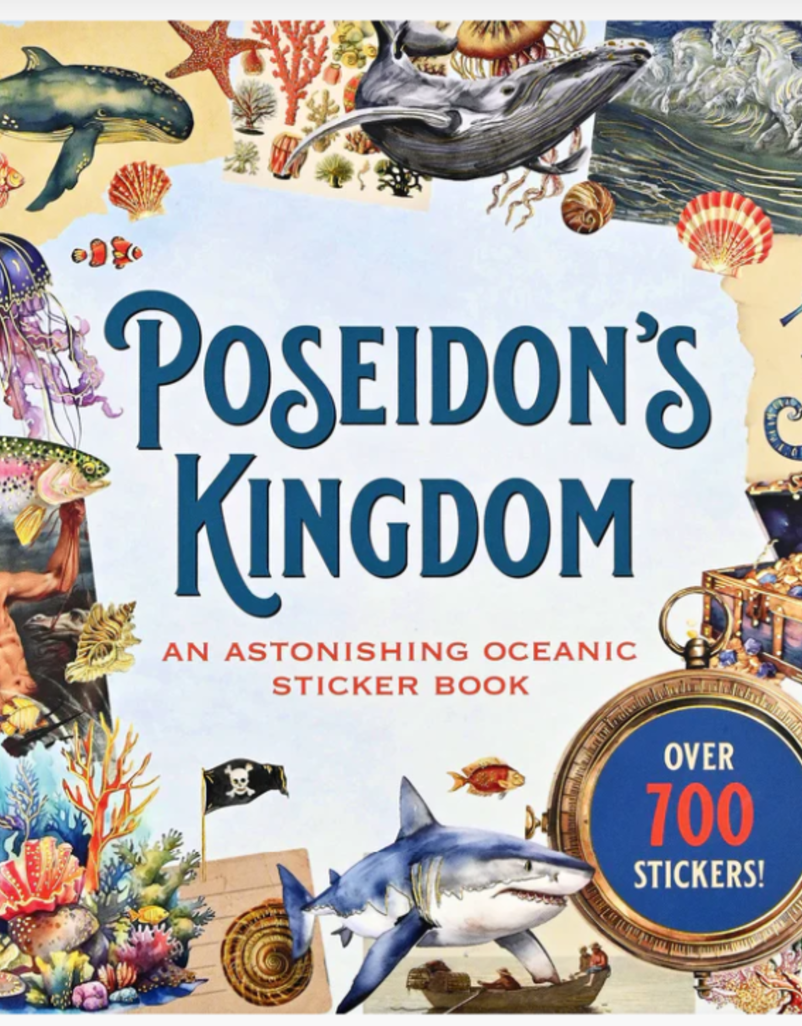 Peter Pauper Press Sticker Book Poseidon's Kingdom