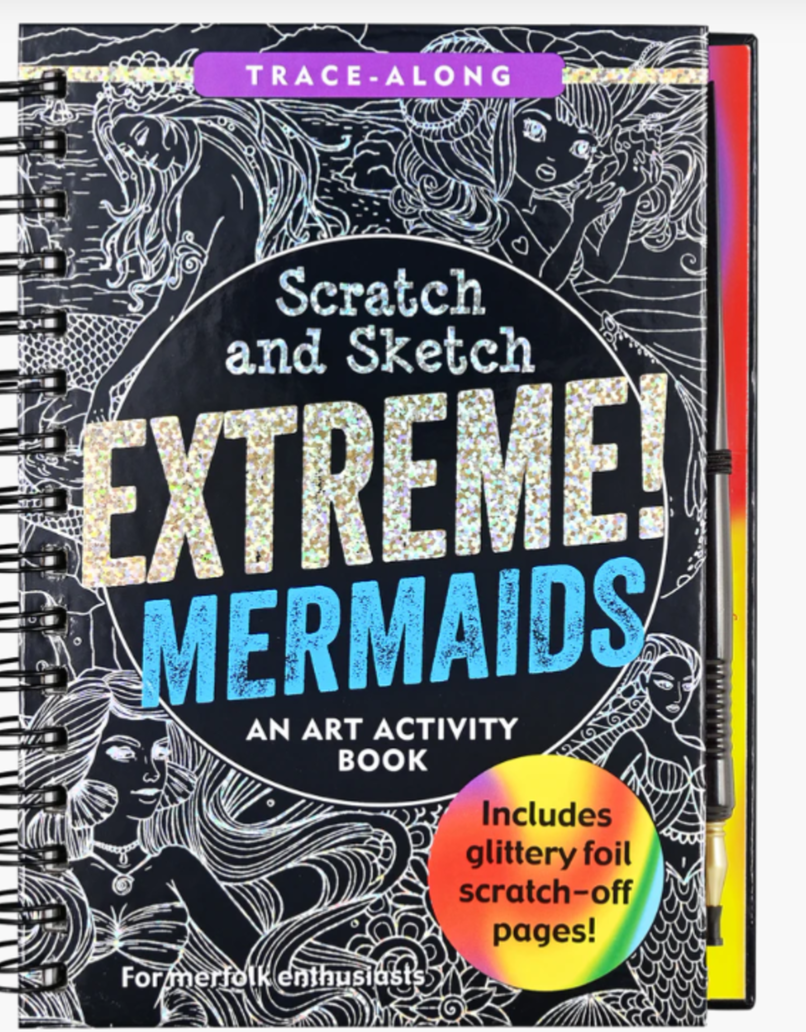 Peter Pauper Press Scratch & Sketch Extreme Mermaids