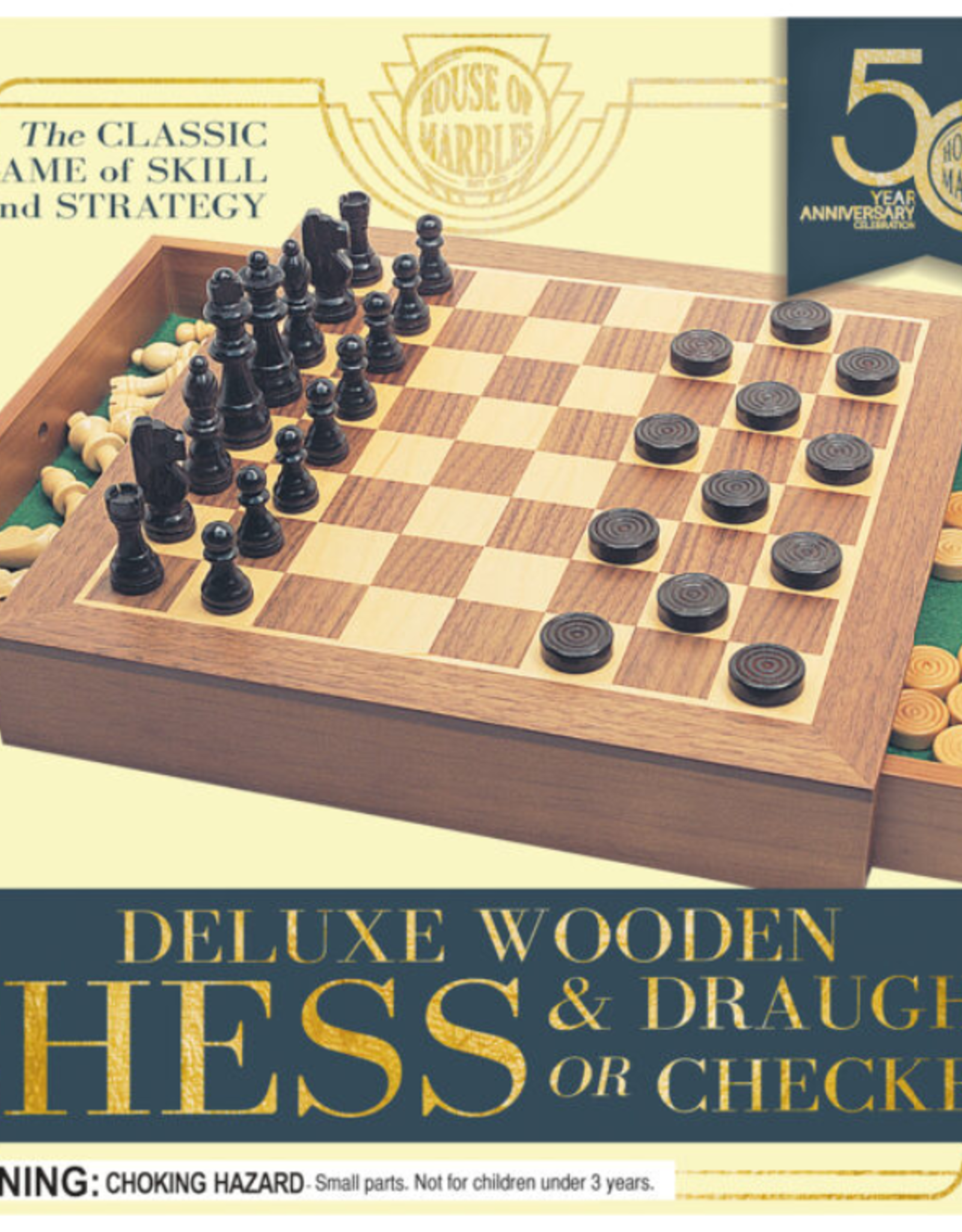House of Marbles Chess/Draughts Set