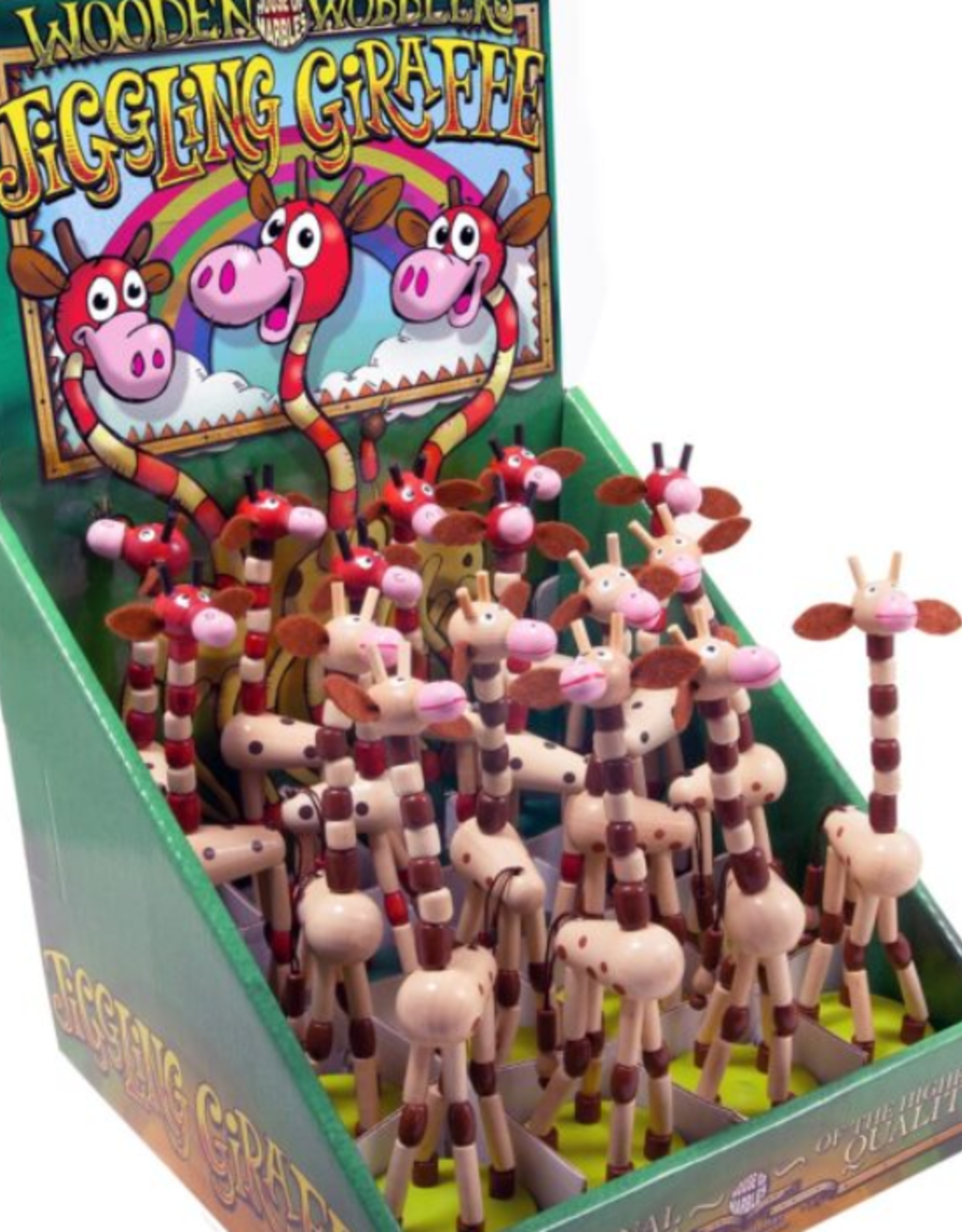 House of Marbles Jiggling Giraffe Press-up Asst.