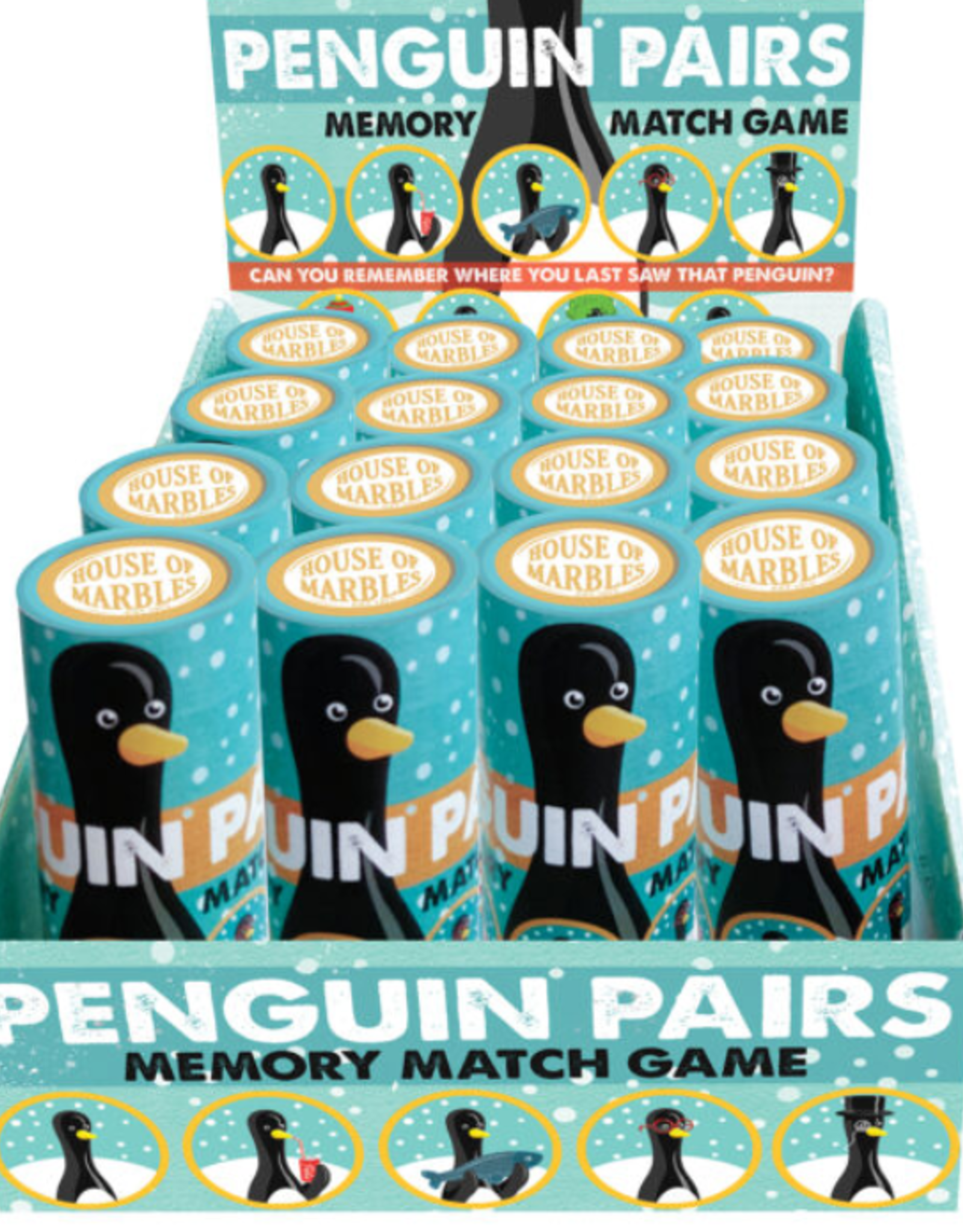 House of Marbles Penguin Pairs - Memory Match Game