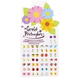 Great Pretenders Spring Flowers Sticker Earrings, 30 pairs