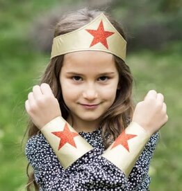 Great Pretenders Superhero Girl Headband & Arm Cuffs, 3pcs