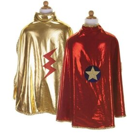 Great Pretenders Reversible Wonder Cape, Red/Gold, Size 5-6
