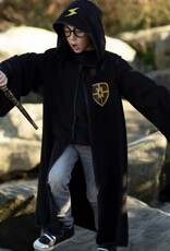Great Pretenders Wizard Cloak & Glasses, Black, Size 5-6