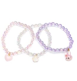 Great Pretenders Happy Bunny Bracelet, 3pcs
