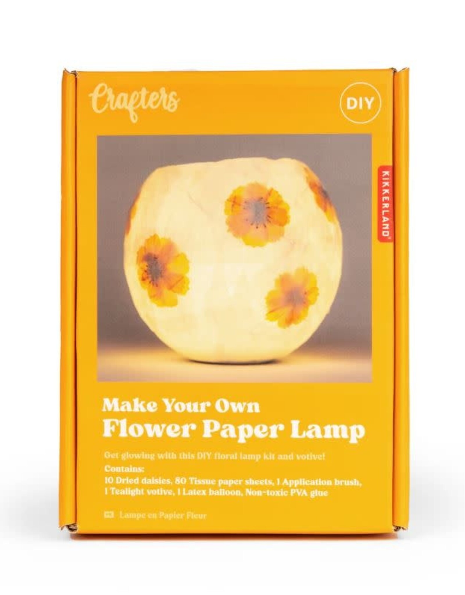 Kikkerland Crafters Flower Paper Lamp