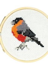 Kikkerland Mini Cross Stitch Embroidery Kit - Bird