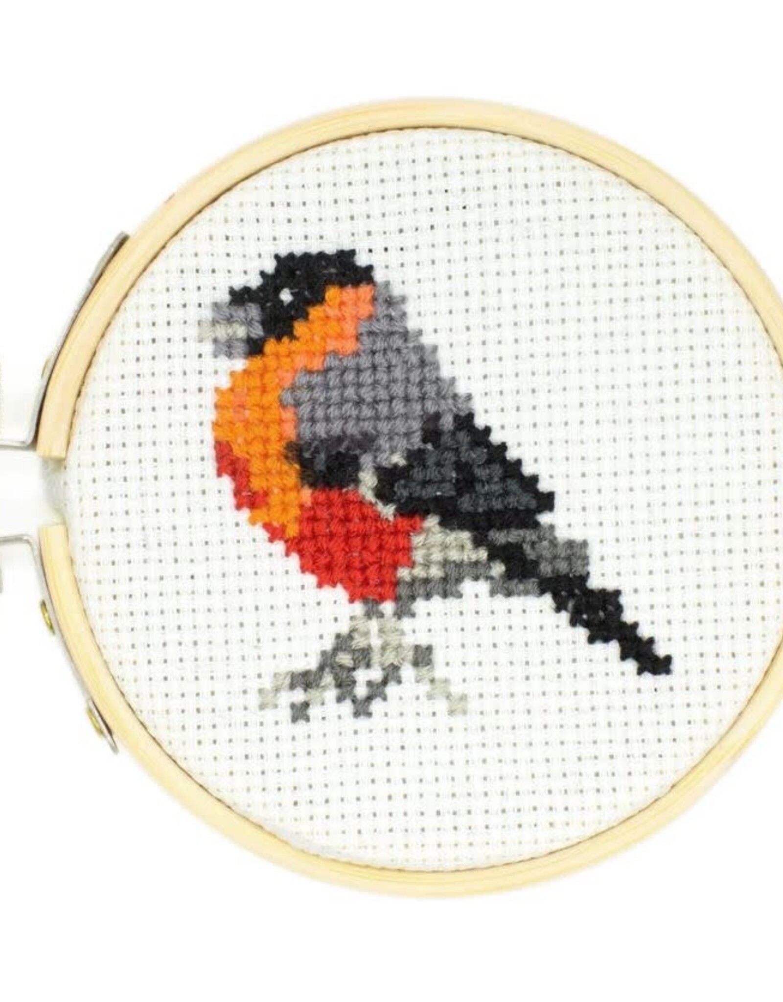 Kikkerland Mini Cross Stitch Embroidery Kit - Bird