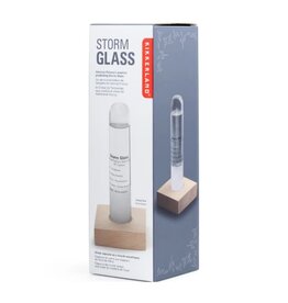 Kikkerland STORM GLASS With BEECHWOOD BASE