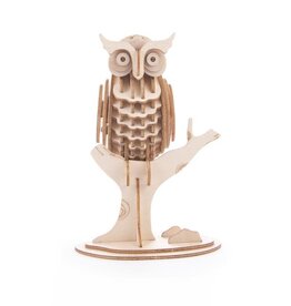 Kikkerland OWL 3D WOODEN PUZZLE