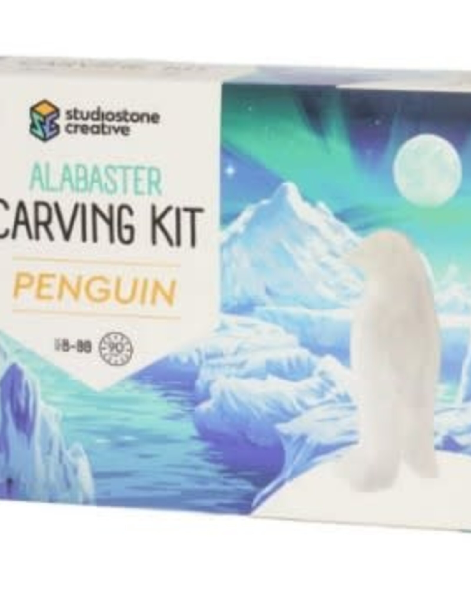 Studiostone Creative PENGUIN ALABASTER CARVING KIT Age 8+