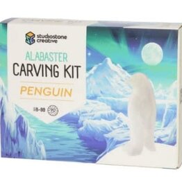 Studiostone Creative PENGUIN ALABASTER CARVING KIT Age 8+
