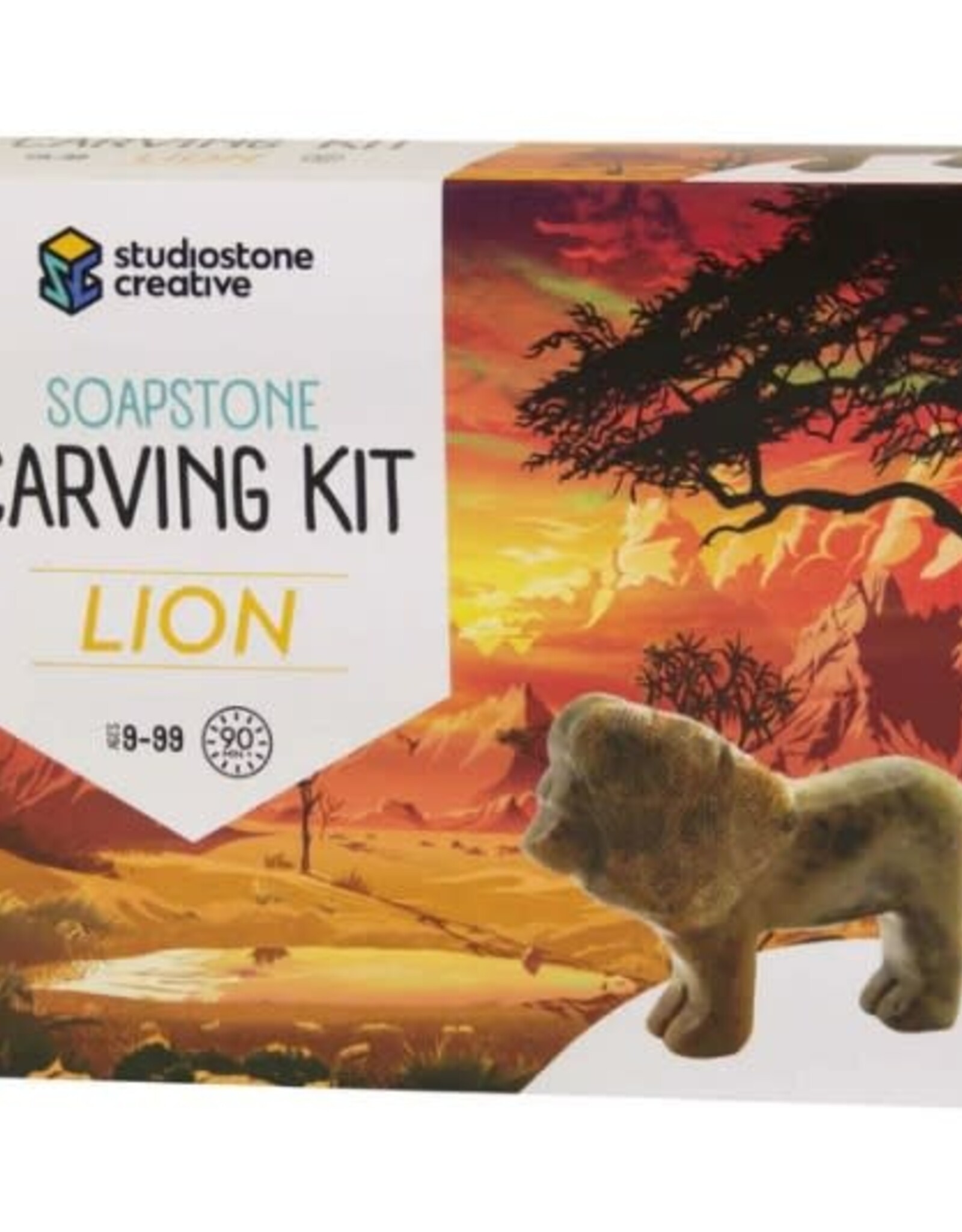 Studiostone Creative Lion Soapstone Carving Kit Age 8+