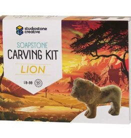 Studiostone Creative Lion Soapstone Carving Kit Age 8+