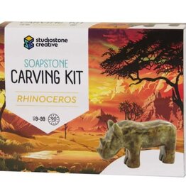 Studiostone Creative Rhino Soapstone Carving Kit Age 8+