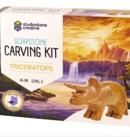 Studiostone Creative Triceratops Soapstone Carving Kit Age 8+