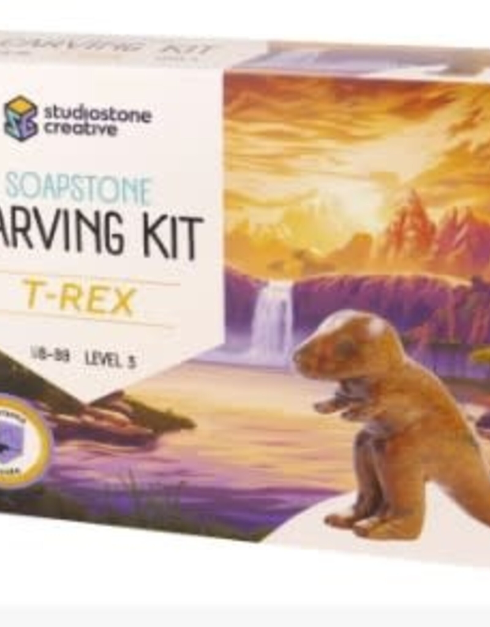 Studiostone Creative T-Rex Soapstone Carving Kit Age 8+