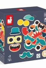 Janod MIX AND MATCH PORTRAIT MAGNETS - 24pcs