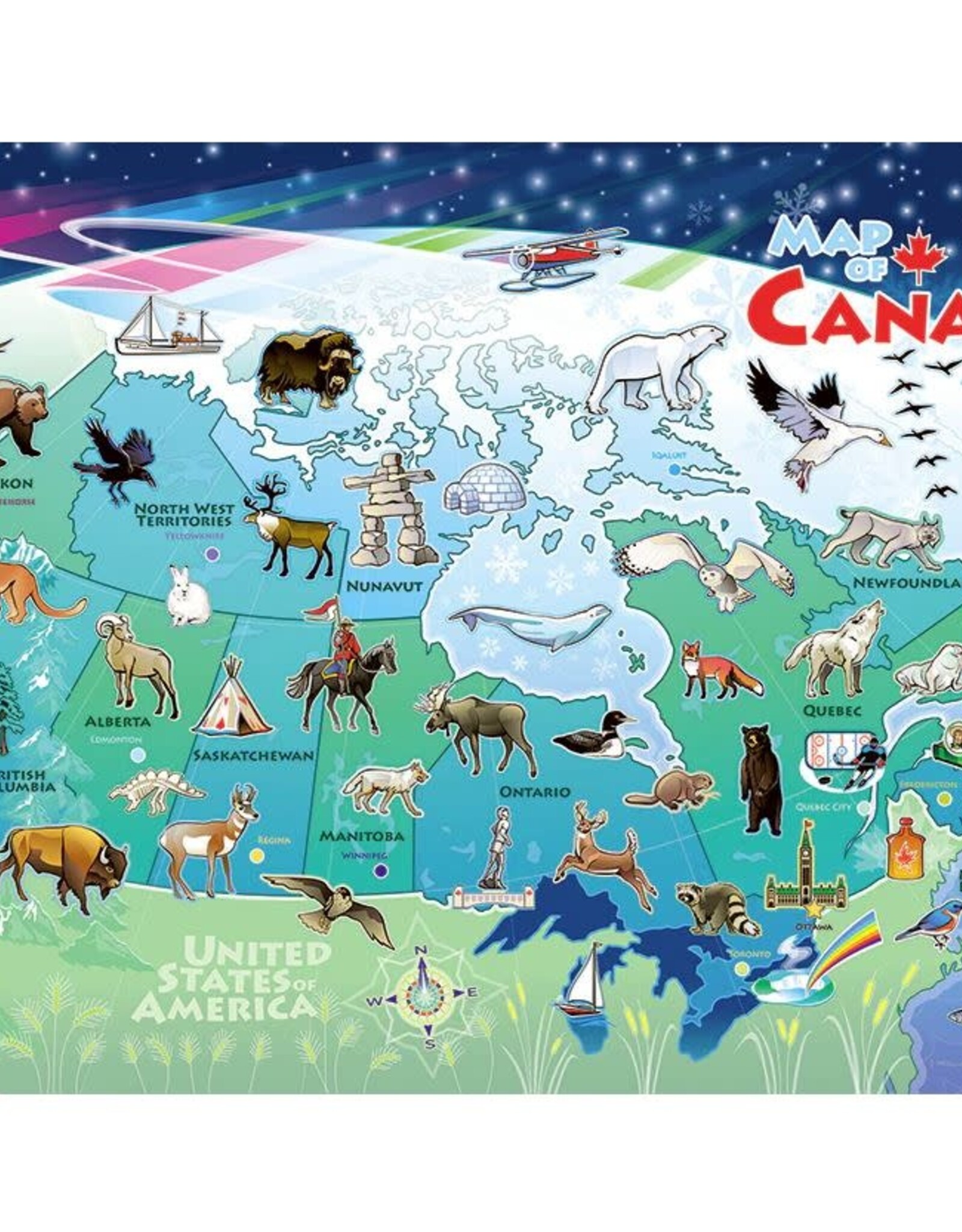 Cobble Hill Canada Map (Tray) 35pc CH58894
