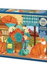 Cobble Hill Pumpkin Patch Cats 500pc