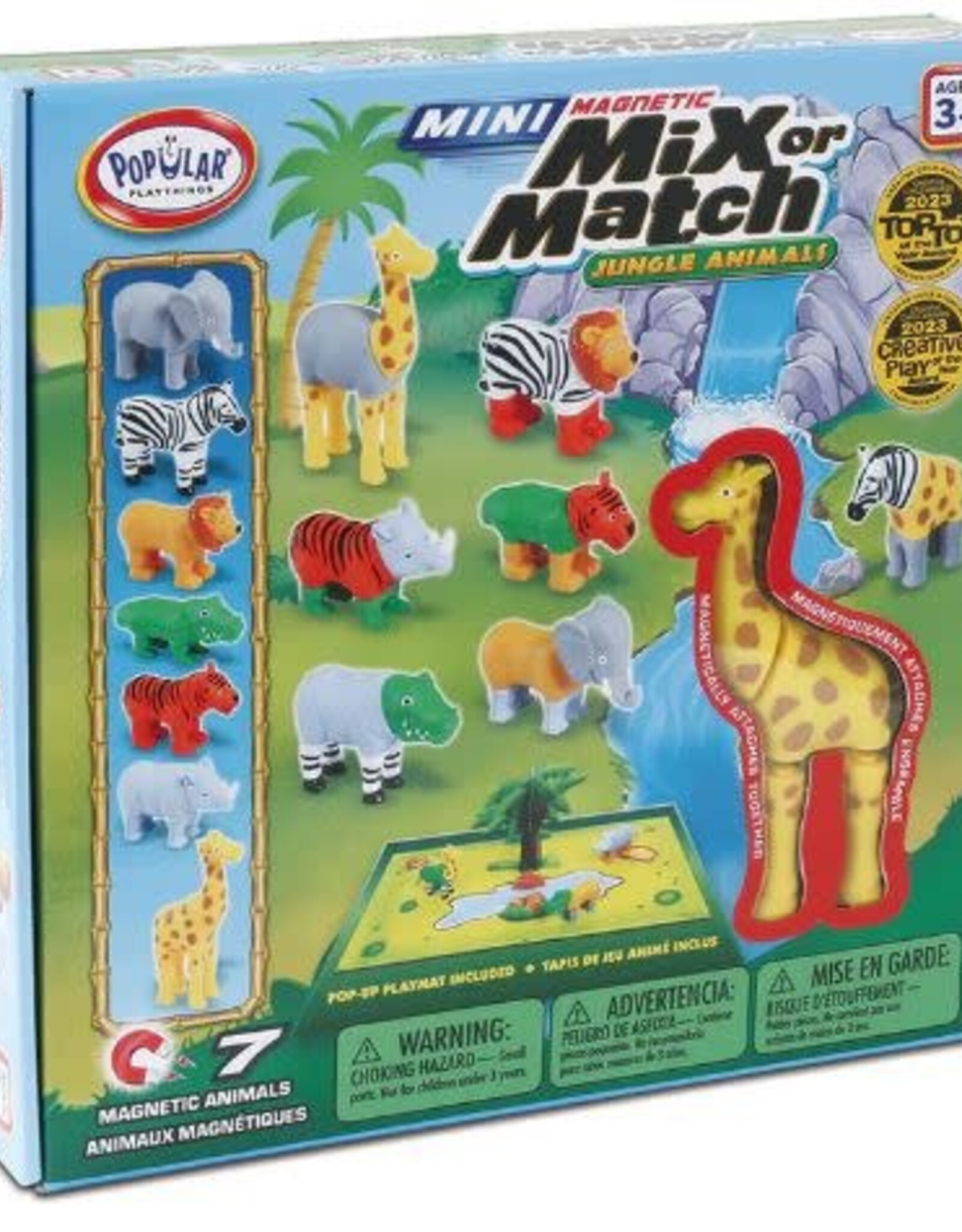 Popular Playthings MINI Magnetic Mix or Match Jungle (Bilingual)
