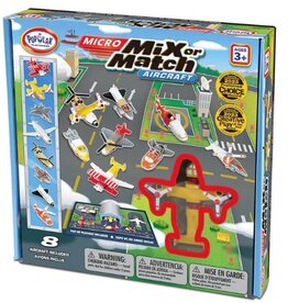 Popular Playthings MICRO Mix or Match Vehicles Aircraft (Bilingual)