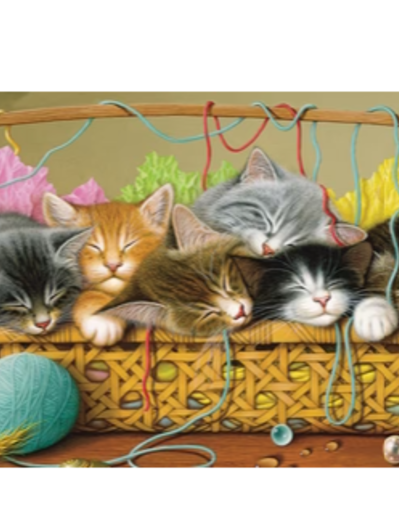 Cobble Hill Kittens in Basket (tray) 35pc