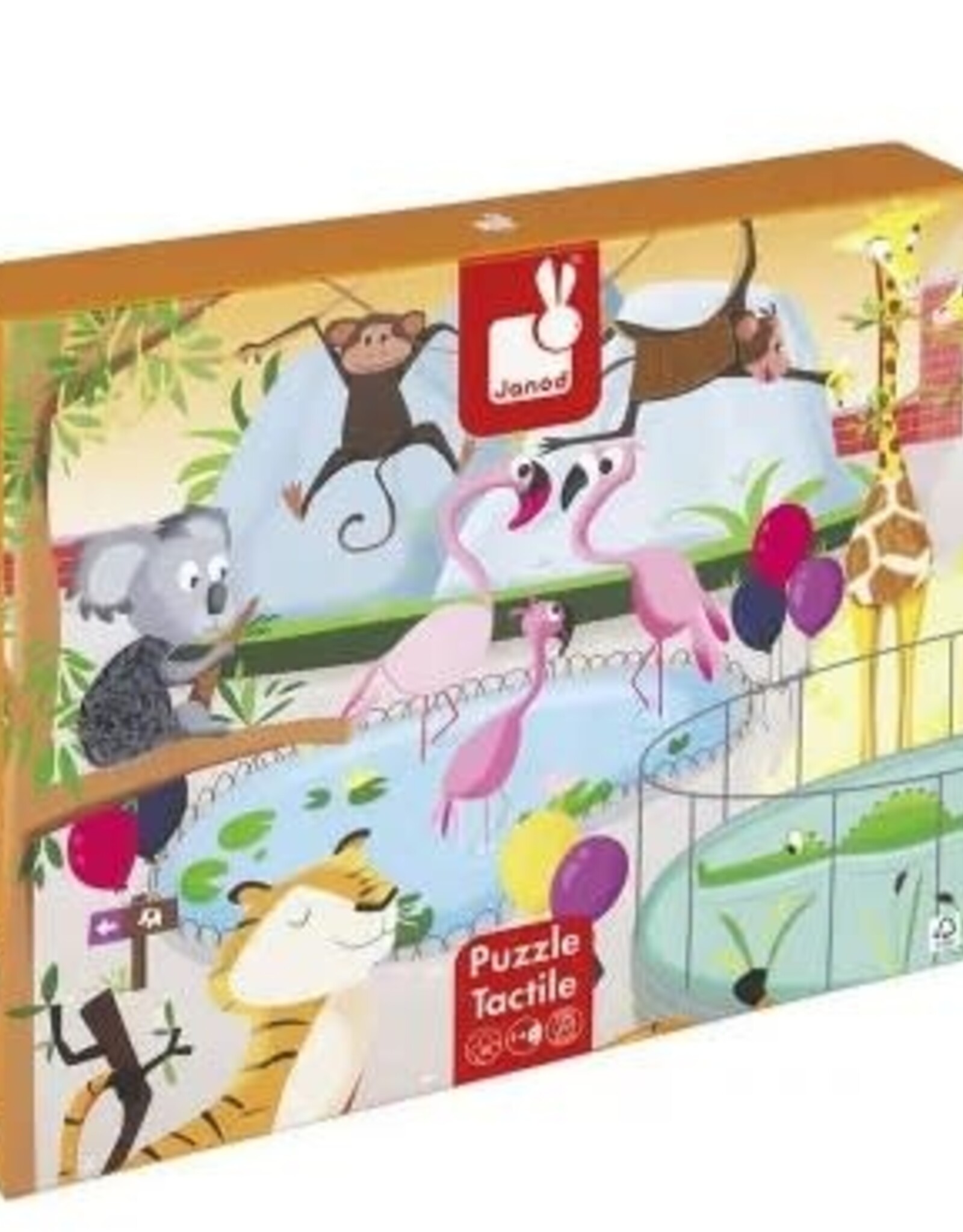 Janod TACTILE - A DAY AT THE ZOO 20pc