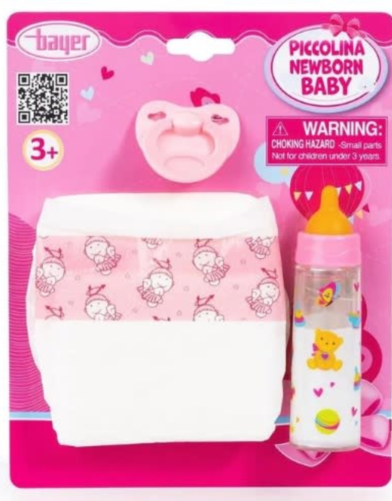 Bayer DELUXE SET - MILK BOTTLE, PACIFIER AND DIAPER