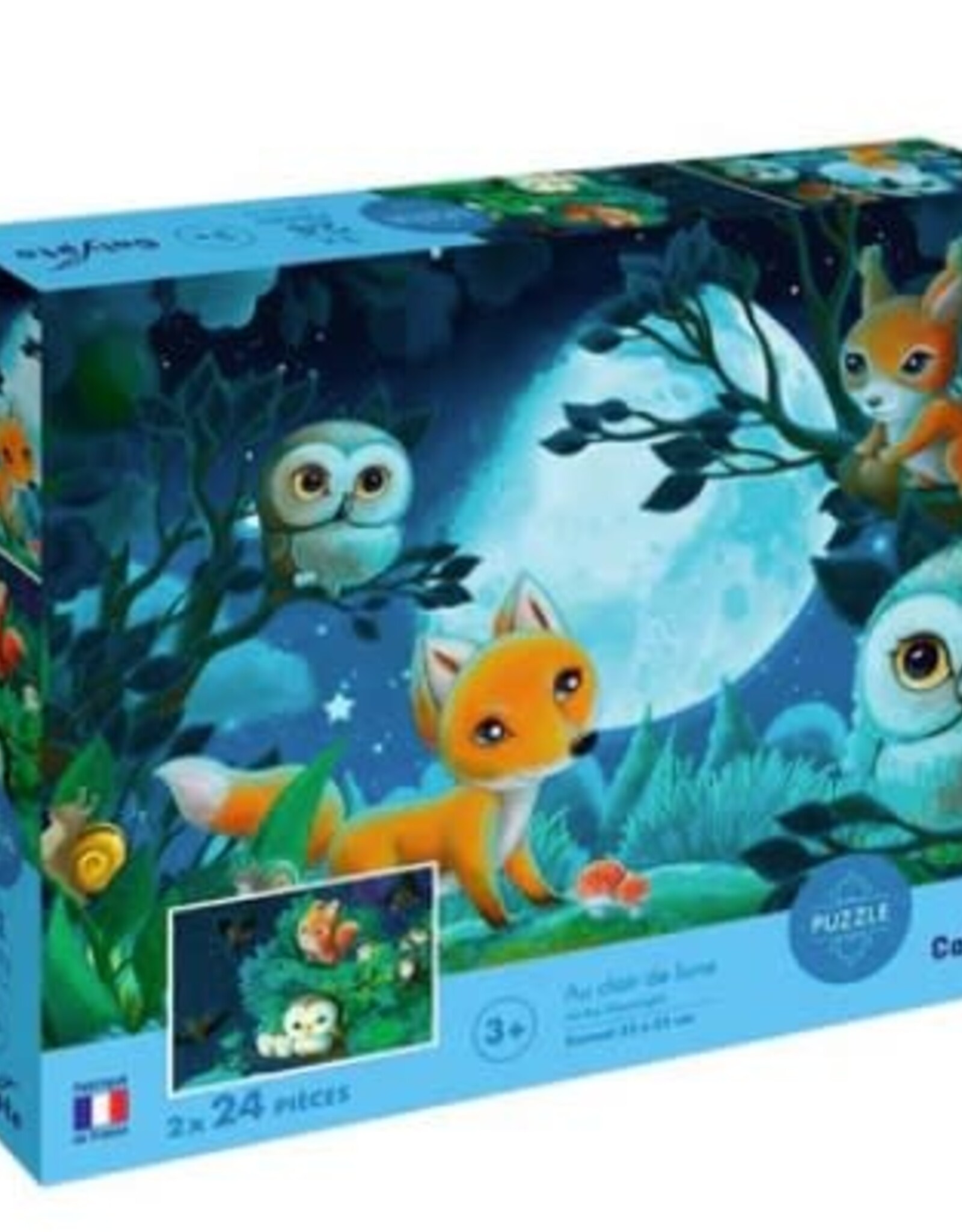 Calypto Children's Puzzle Moonlight 2x24pc
