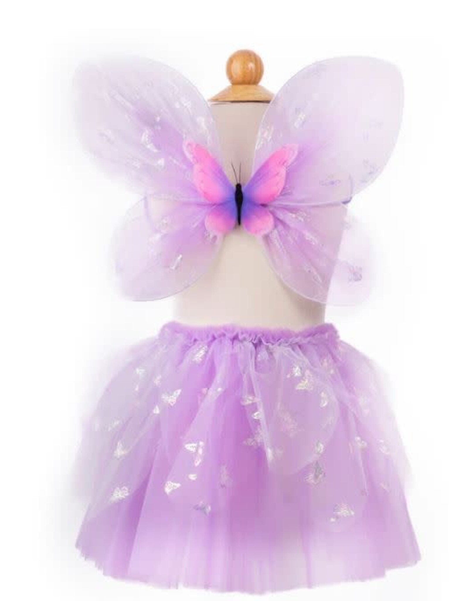 Great Pretenders Flutter Butterfly Skirt & Wings, Lilac, Size 4-6