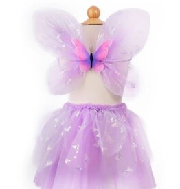 Great Pretenders Flutter Butterfly Skirt & Wings, Lilac, Size 4-6