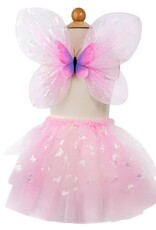 Great Pretenders Flutter Butterfly Skirt & Wings, Pink, Size 4-6