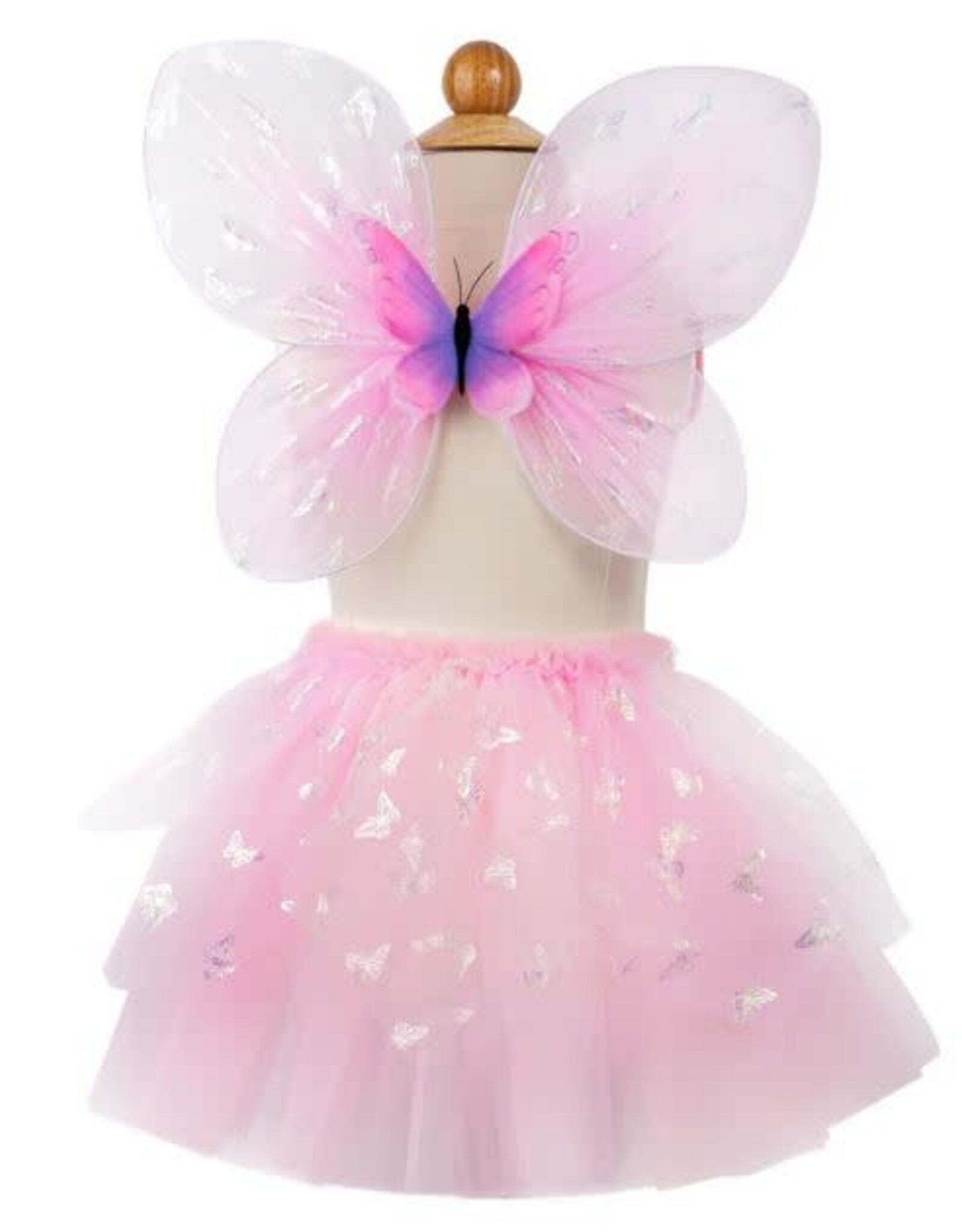 Great Pretenders Flutter Butterfly Skirt & Wings, Pink, Size 4-6