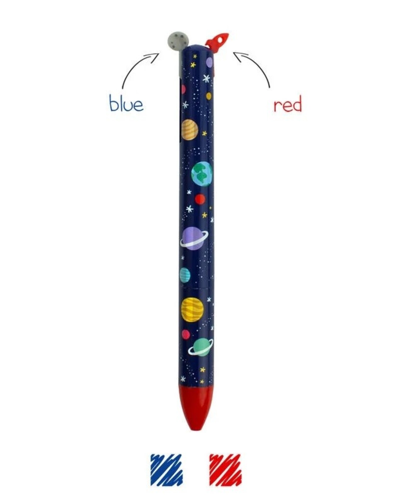 Legami Legami 2-colour Click & Clack pen Space