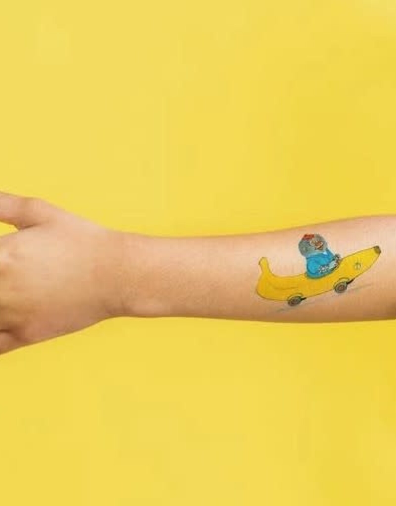 Tattly BANANAS GORILLA + CAR RS TATTOO PAIR  - NEW FW2023