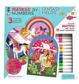 Bright Stripes Marker By Numbers - Fantasy Fields