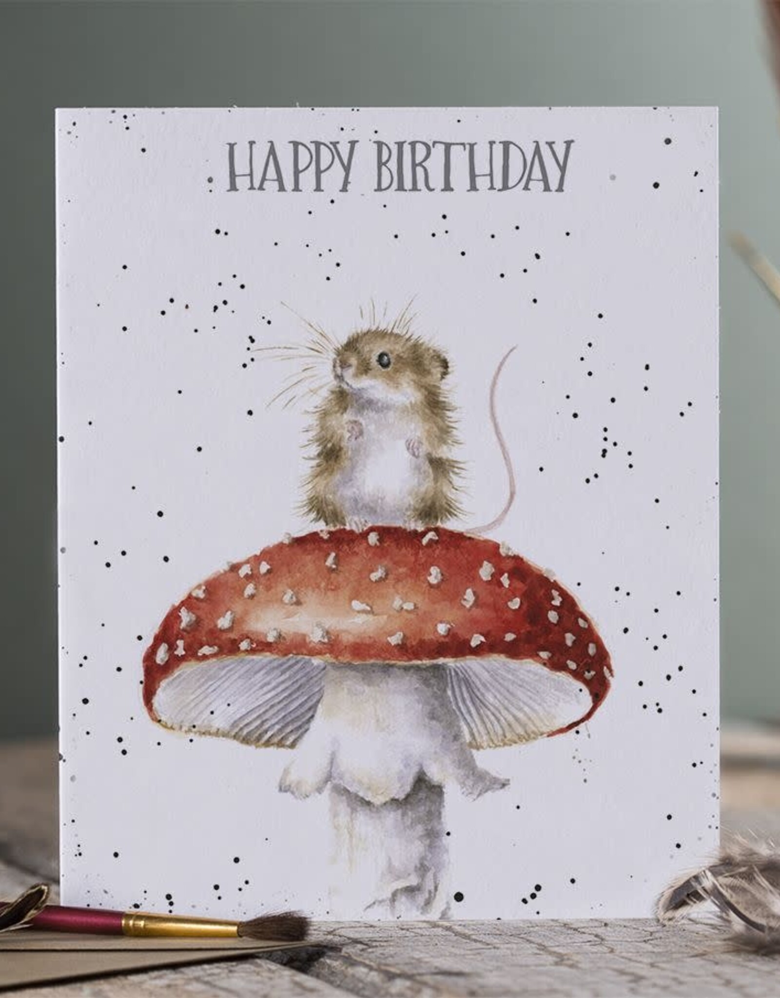 Wrendale Design CARD-BIRTHDAY MOUSE SINGLE