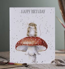 Wrendale Design CARD-BIRTHDAY MOUSE SINGLE