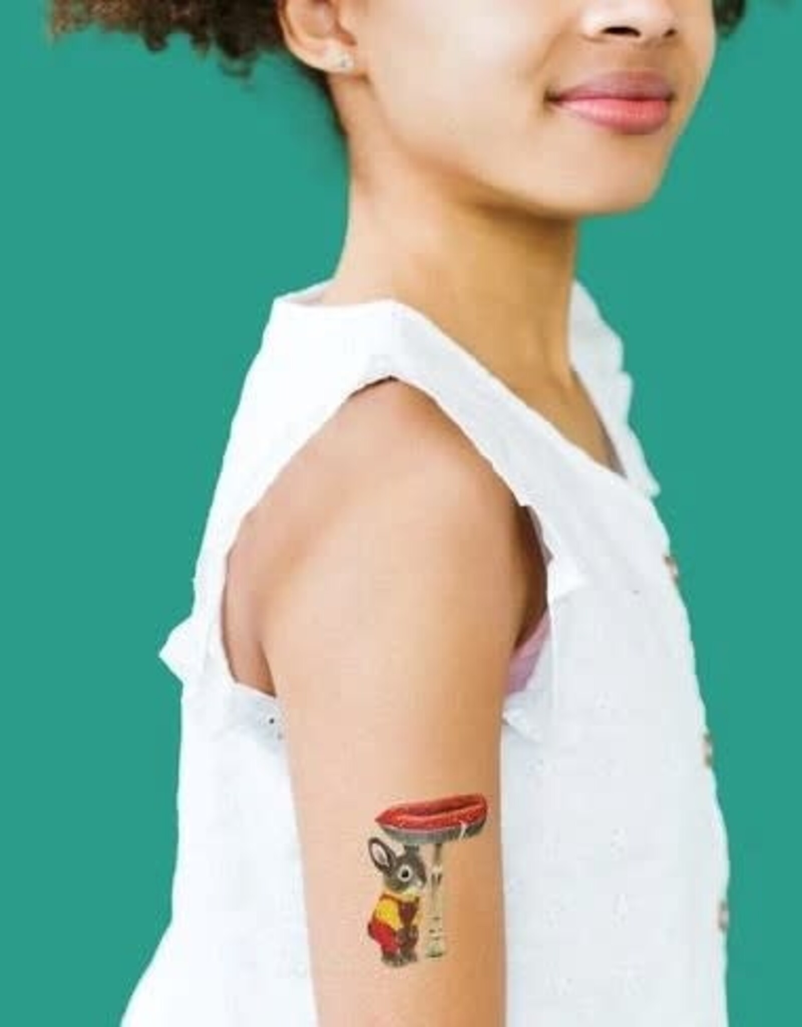 Tattly TOADSTOOL BUNNY RS TATTOO PAIR - NEW FW2023