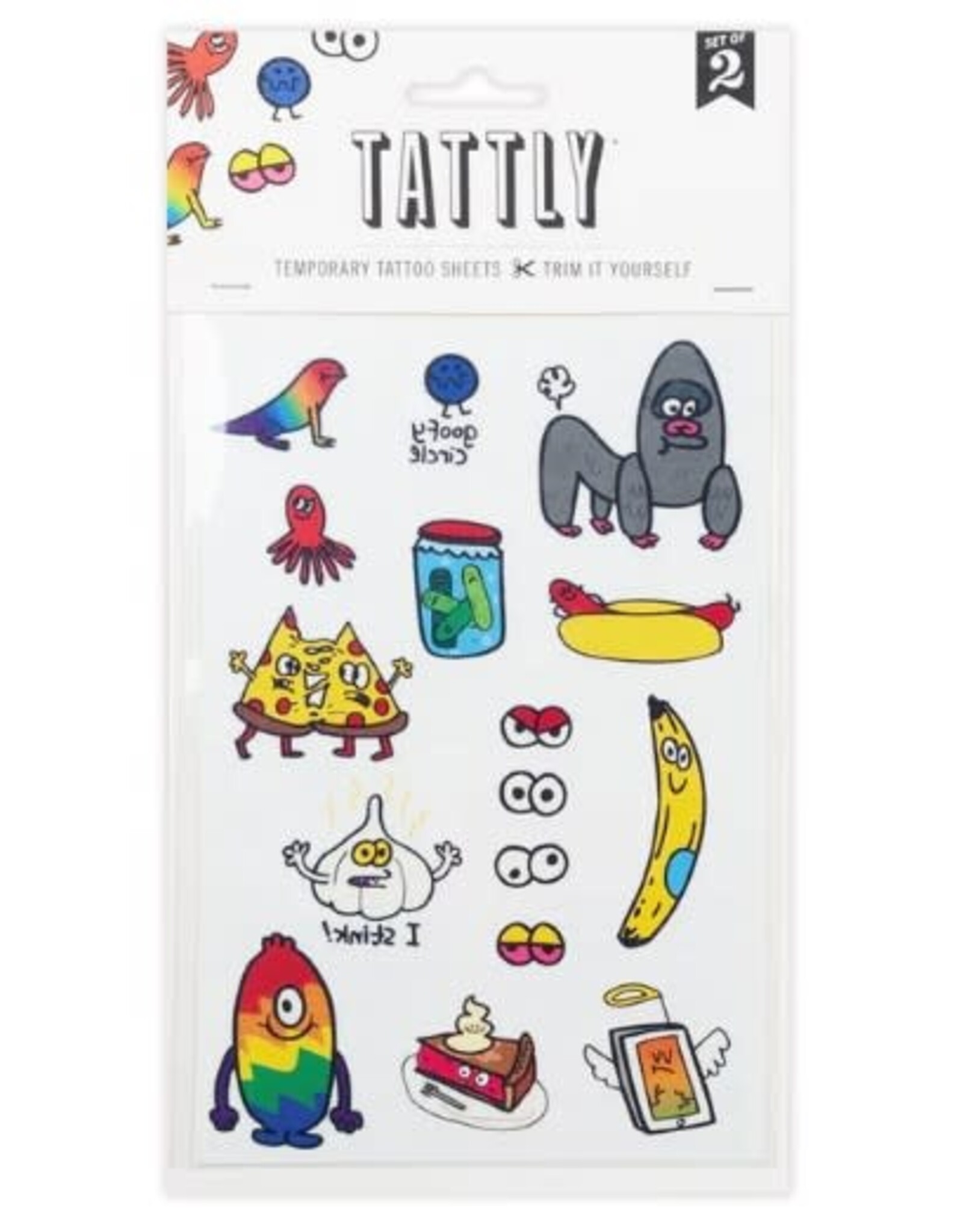 Tattly GOOFY DOODLES TATTOO SHEET