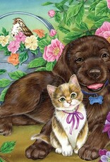 Cobble Hill Calico and Chocolate (Tray) 35pc CH58916
