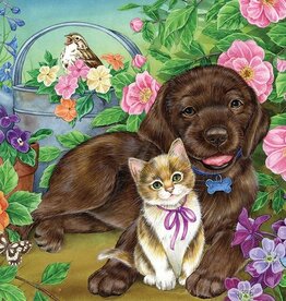 Cobble Hill Calico and Chocolate (Tray) 35pc CH58916