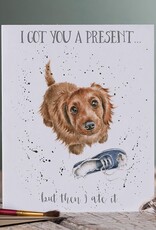 Wrendale Design Card-I Got You a Present Single