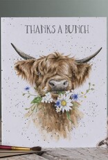 Wrendale Design CARD-THANKS A BUNCH SINGLE