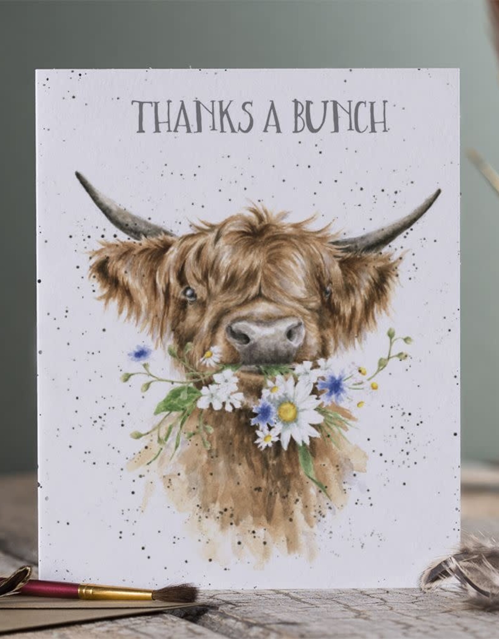 Wrendale Design CARD-THANKS A BUNCH SINGLE