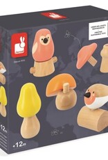 Janod BIRDS AND MUSHROOMS SCREW TOYS