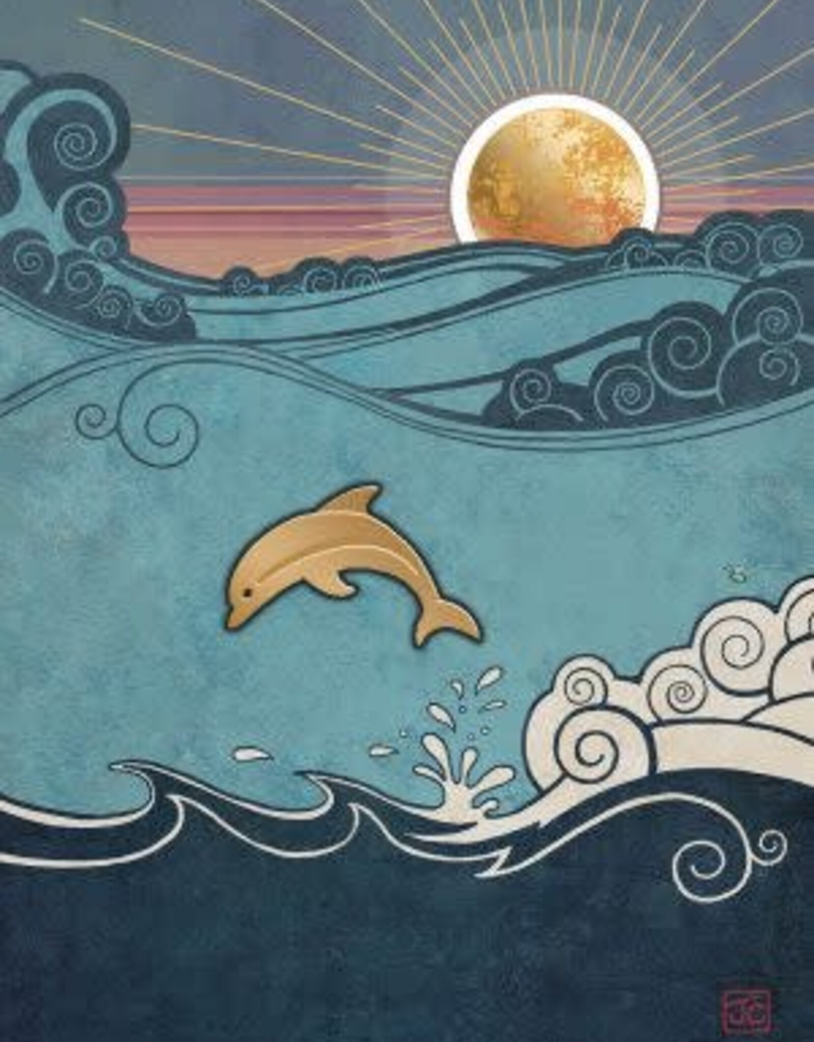 Incognito Scenic - Dolphin - Blank 5” X 7”