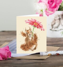 Wrendale Design CARD-FLOWERS COME AFTER RAIN GIFT ENCLOSURE